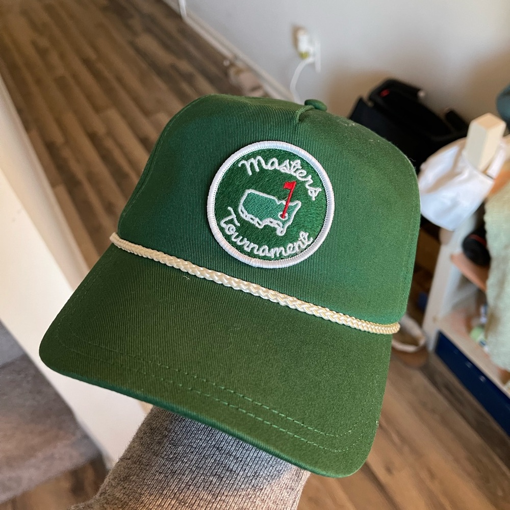 Rare MASTERS (GREEN) RETRO ROPE PATCH Logo Golf Hat from AUGUSTA NATIONAL. 2023